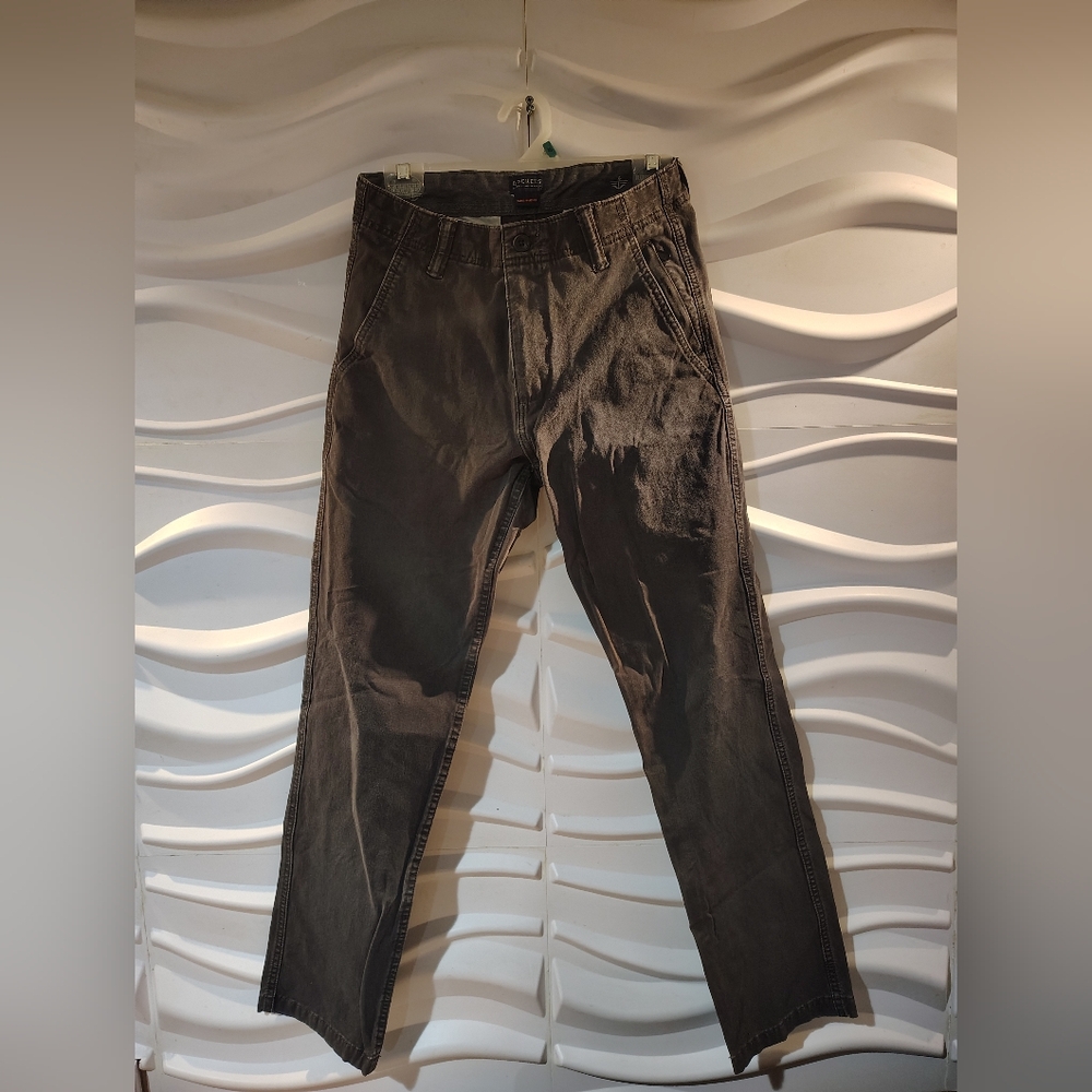 Pre-owned Dockers Tapered Fit Black Pants Men Size 28-30